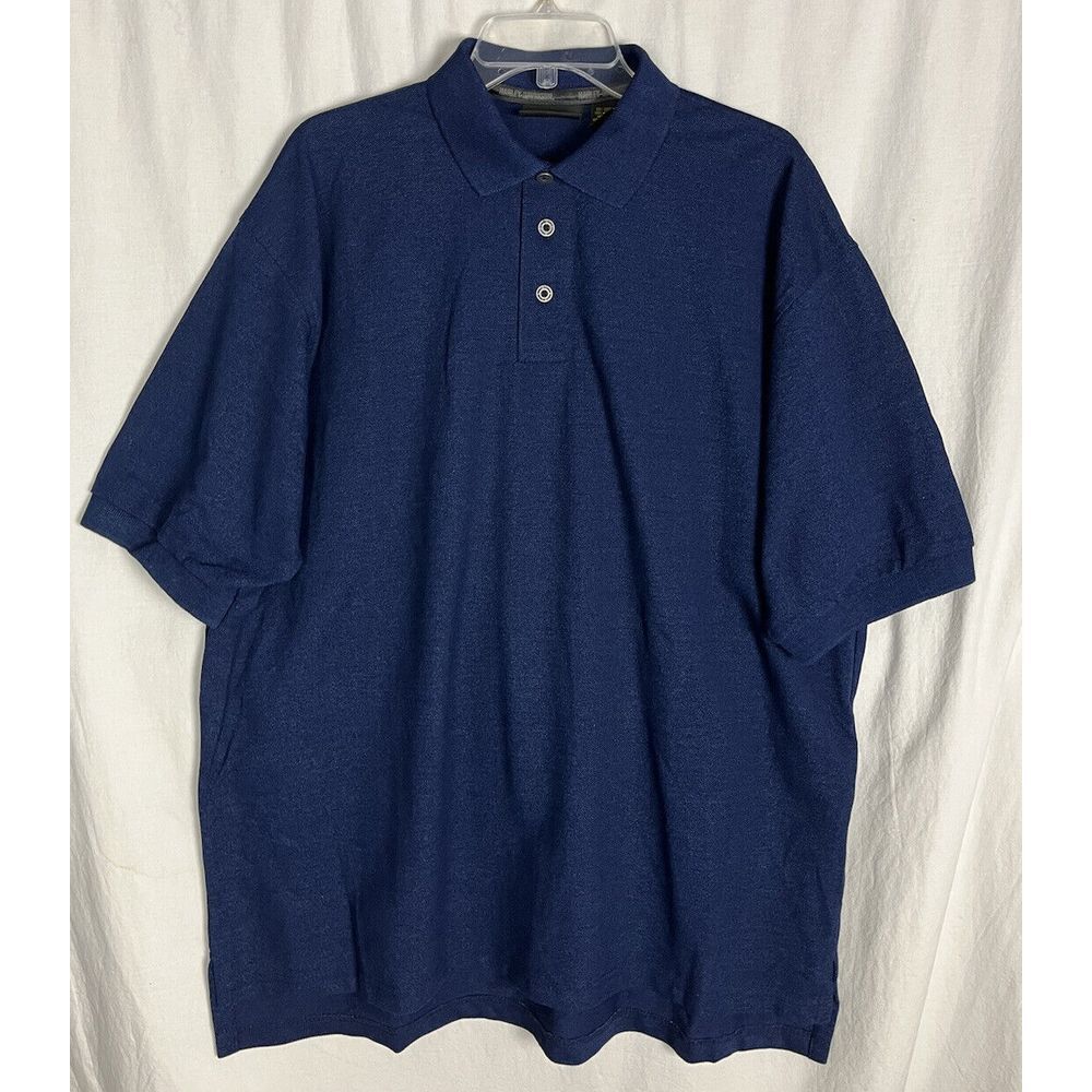 Vintage 90s Harley Davidson Adult Mens Shirt Size XL Navy Blue Short Sleeve Polo